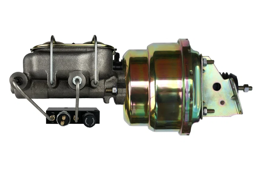 Leed Brakes PBKT1009, Power booster kit 7 inch dual booster 1 inch bore master combo valve (Zinc)