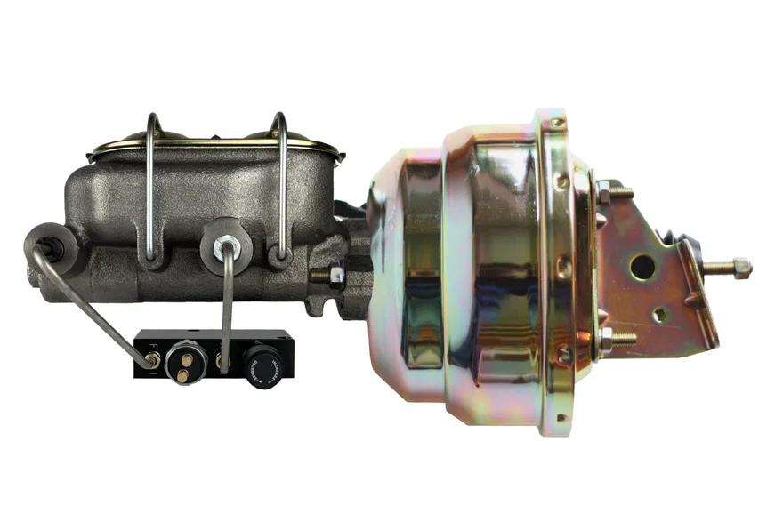 Leed Brakes PBKT1036, Power booster kit 8 inch dual booster 1-1/8 inch bore master combo valve (Zinc)