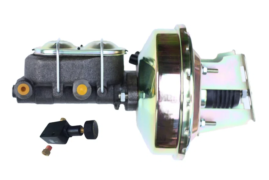 Leed Brakes 3E105, 9 inch power booster, 1-1/8 inch bore master adjustable valve (Zinc) for Chevrolet
