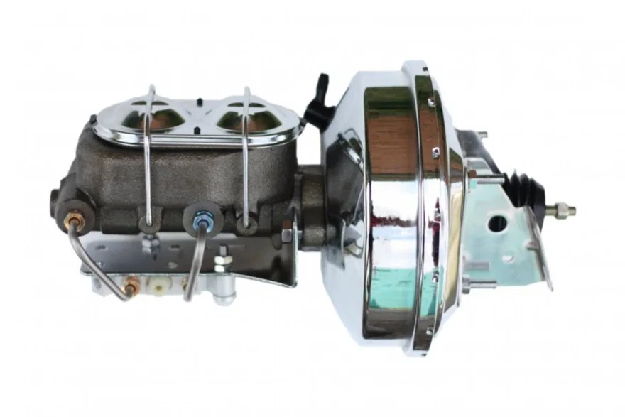 Leed Brakes PBKT1087, Power booster kit 9 inch booster 1-1/8 inch bore master disc/drum (Chrome)