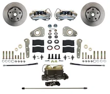 Manual Front Kit with Plain Rotors and Zinc Plated Calipers image 1