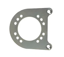 Rear Disc Brake Kit  with Drilled Rotors and Black Powder Coated Calipers image 4