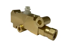 Brass Proportioning Valve Side mount with lines disc/disc image 2