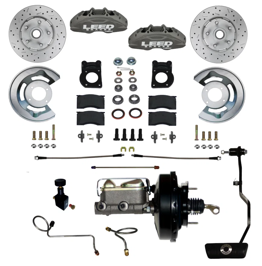 Power Front Kit with Drilled Rotors and Anodized Calipers