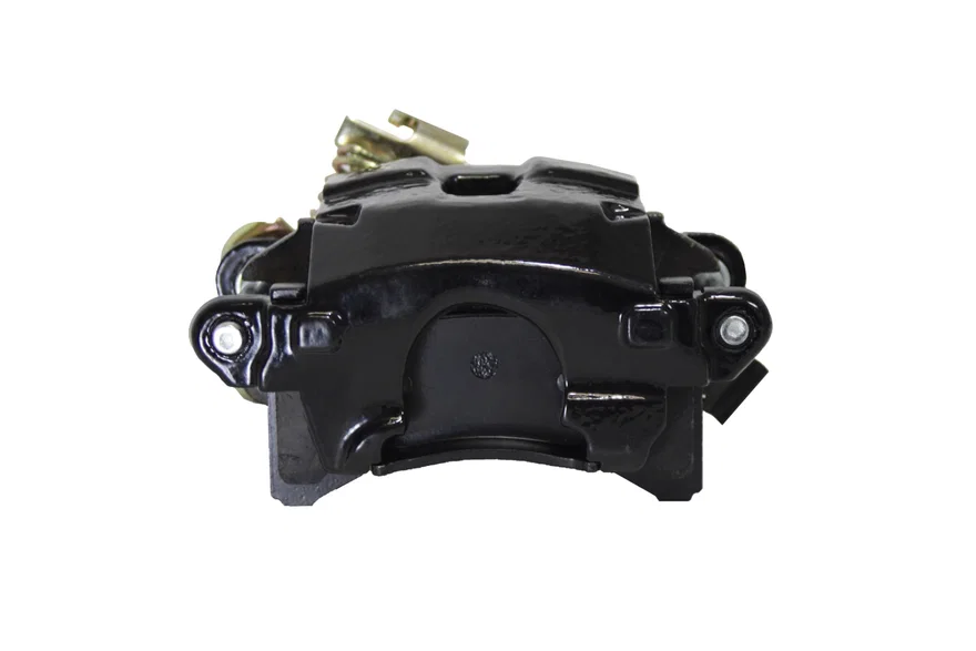 Rear Disc Brake Caliper with Parking Brake Black Powder Coated RH for Cadillac