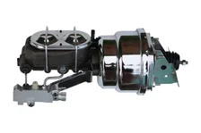 Front Power 2" Drop Spindle Kit with Drilled Rotors and Zinc Plated Calipers image 3
