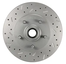 Spindle Kit with Drilled Rotors and Red Powder Coated Calipers image 6