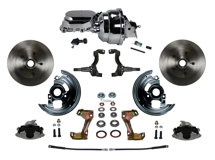 Power Front Kit with Plain Rotors and Zinc Plated Calipers