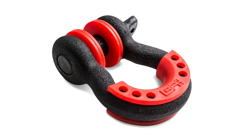 Body Armor 4x4 3203, 3/4in Black D-Ring with Red Isolators Single