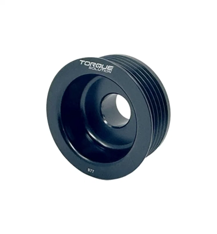 Torque Solution TS-SU-877, Lightweight Alternator Pulley (Black): Subaru EJ WRX 02-05 / STI 04-06