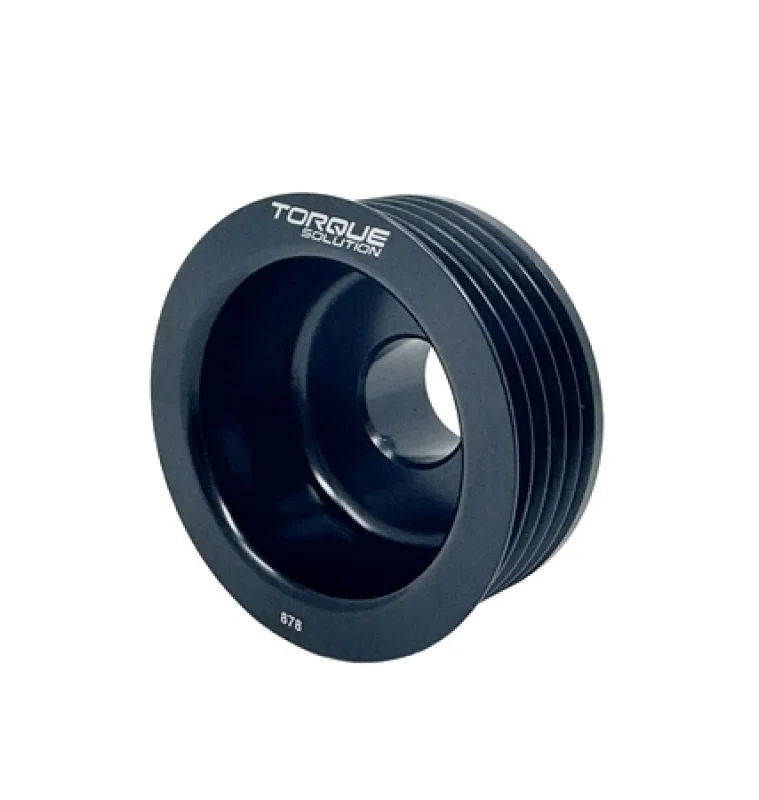 Torque Solution TS-SU-878, Lightweight Alternator Pulley (Black): Subaru EJ WRX 06-14 / STI 07-21