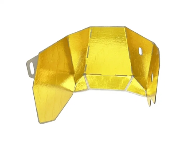 Torque Solution TS-SU-697-SG, Subaru EJ Stock Location Turbo Heat Sheild w/ Reflective Gold Thermal Tape