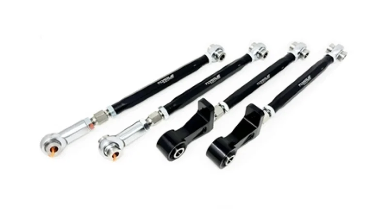 Torque Solution TS-SU-825FR, 04-07 Subaru Impreza WRX STI Rear Lateral Link Camber / Toe Arms - Black (Set of 4)
