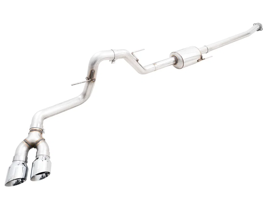 0FG Dual Side Exit Exhaust for '21+ Ford F-150 - 4.5" Chrome Silver Tips