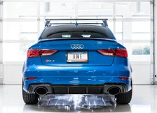 Track Edition Exhaust for Audi 8V RS 3 - Diamond Black RS-style Tips image 3