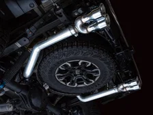 0FG Catback Exhaust for Silverado ZR2/Sierra AT4X - 4" Chrome Silver Tips image 12