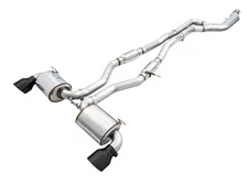 Resonated Touring Edition Exhaust for A90 Supra - 5" Diamond Black Tips for Toyota GR Supra image 1