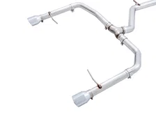Track Edition Exhaust - Non-Resonated - for MK7 Jetta GLI w/ Stock Downpipe - Chrome Silver Tips image 5