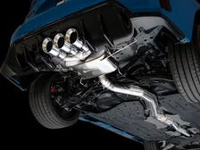 Touring Edition Exhaust for FL5 Civic Type R - Triple Chrome Silver Tips image 13