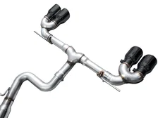 Track Edition Exhaust for Volkswagen MK8 Golf R - Diamond Black Tips image 3
