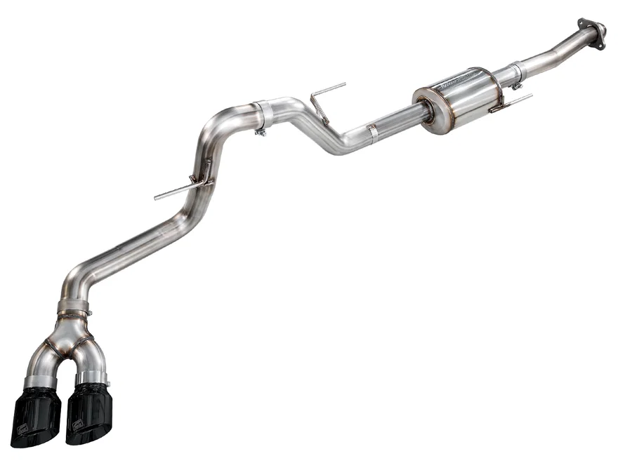 0FG Dual Side Exit Exhaust for Ford F-150 Regular Cab - 4.5" Diamond Black Tips