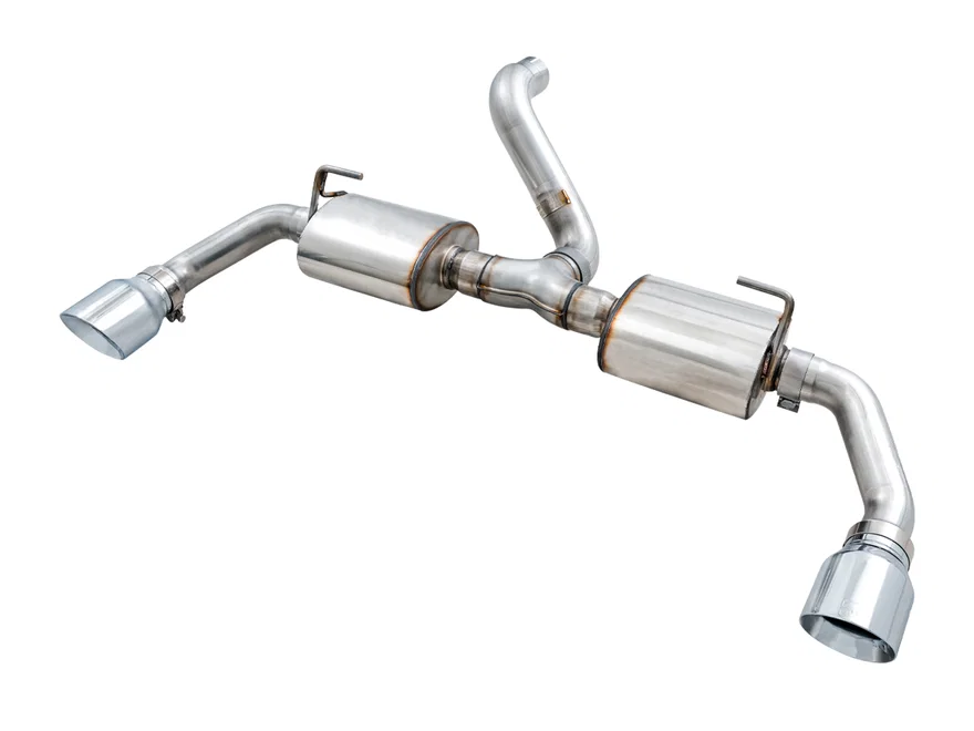 Tread Edition Axleback Dual Exhaust for Jeep JL/JLU 3.6L/2.0T - Chrome Silver Tips
