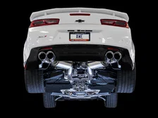 Touring Edition Catback Exhaust for Gen6 Camaro SS/ZL1/LT1, Quad Outlet - Resonated - 4.5" Chrome Silver Tips image 5