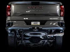 0FG Catback Dual Side Exit Exhaust for 4th Gen Silverado/Sierra 1500 5.3L (Flat Bumper) - Chrome Silver Tips image 7