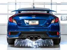 Touring Edition Exhaust for 10th Gen Civic Si Coupe / Sedan (includes Front Pipe) - Dual Chrome Silver Tips image 9