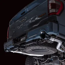 0FG Non-Resonated Catback for '21+ Ford F-150 (With Bumper Cutouts) - 5" Diamond Black Tips image 8