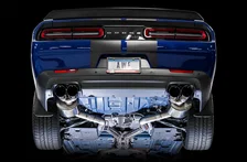 Touring Edition Exhaust for 15+ Challenger 6.4 / 6.2 SC - Diamond Black Quad Tips image 3