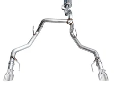 0FG Resonated Catback for '21+ Ford F-150 (With Bumper Cutouts) - 5" Chrome Silver Tips image 3