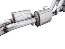 0FG Exhaust with BashGuard for 3rd Gen Tacoma - Dual Chrome Silver Tips image 5