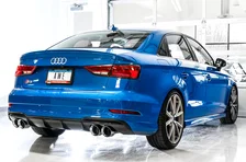 SwitchPath™ Exhaust for Audi 8V S3 - 4" Chrome Silver Tips image 3