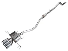 Touring Edition Exhaust for FL5 Civic Type R - Triple Chrome Silver Tips image 1