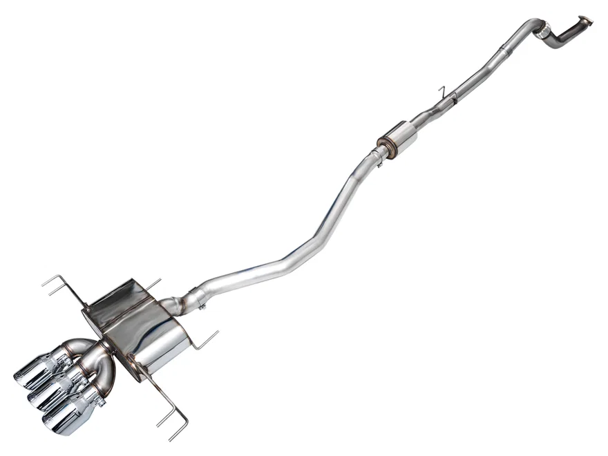Touring Edition Exhaust for FL5 Civic Type R - Triple Chrome Silver Tips