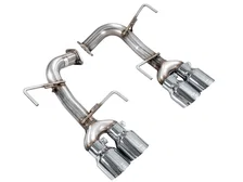 Track Edition Axleback Exhaust for VB Subaru WRX - 4" Chrome Silver Tips image 2