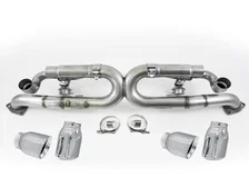 SwitchPath™ Exhaust for Porsche 991 - PSE cars - Chrome Silver Tips image 1