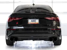 Track Edition Exhaust for Audi 8Y S3 - 4.5" Diamond Black Tips image 5