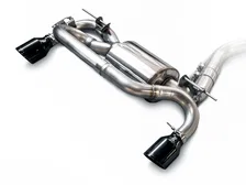 Touring Edition Axleback Exhaust for BMW F22 M235i / M240i - 4" Diamond Black Tips image 1