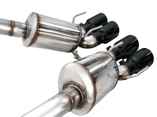 Touring Edition Axleback Exhaust for C6 Chevrolet Corvette Z06/ZR1 - 4.5” Diamond Black Tips image 3