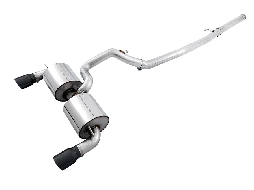 Touring Edition Cat-back Exhaust for Ford Focus RS - Non-Resonated - Diamond Black Tips