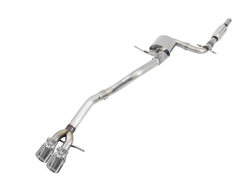 Track Edition Exhausts for MK5 Jetta, MK6 Sportwagen 2.5L - Chrome Silver Tips