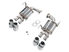 Touring Edition Axleback Exhaust for VB Subaru WRX - 4" Chrome Silver Tips image 4