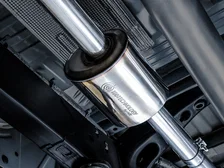 0FG Catback Dual Side Exit Exhaust for 4th Gen Silverado/Sierra 1500 5.3L (Flat Bumper) - Chrome Silver Tips image 5