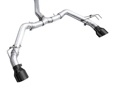Track Edition Exhaust for FE1 Civic Si/DE4 Acura Integra - 5" Diamond Black Tips image 3