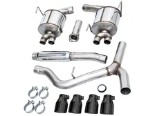 Touring Edition Catback Exhaust for VB Subaru WRX - 4" Diamond Black Tips image 6