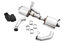 Tread Edition Axleback Dual Exhaust for Jeep JK/JKU 3.6L - Diamond Black Tips image 4
