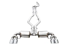 Non-Resonated Touring Edition Exhaust for G2X M340i / M440i - 4" Chrome Silver Tips for BMW image 1