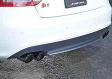 Touring Edition Exhaust System for S5 Cabrio (Exhaust + Non-Resonated Downpipes) - Diamond Black Tips image 3